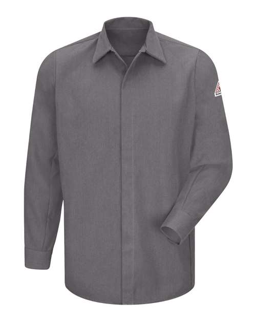 Men's Concealed-Gripper Pocketless Long Sleeve Shirt - CoolTouch® 2 - SMS2