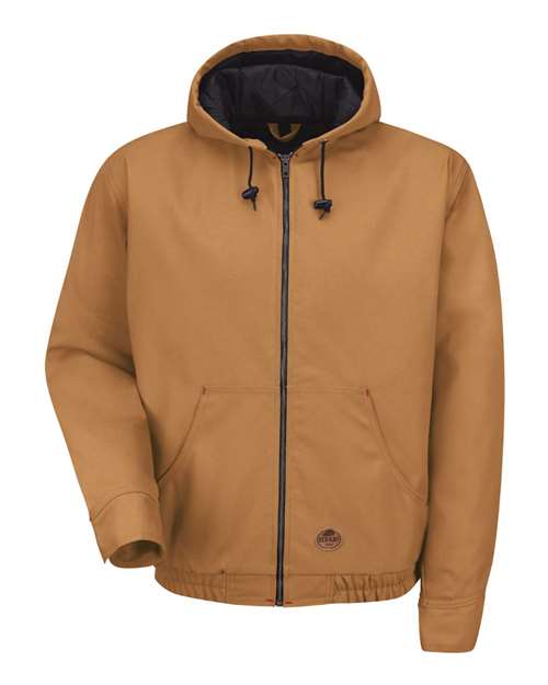Men's Blended Duck Zip-Front Hooded Jacket - JD20