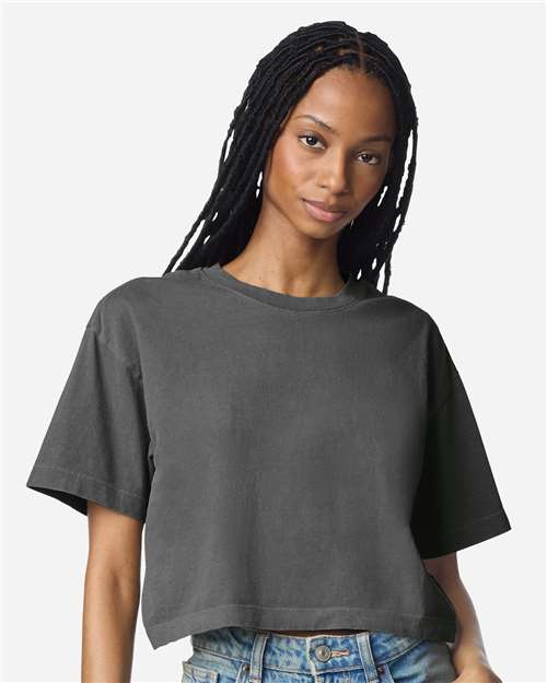 Women's Garment-Dyed Heavyweight Cropped Tee - 1302GD