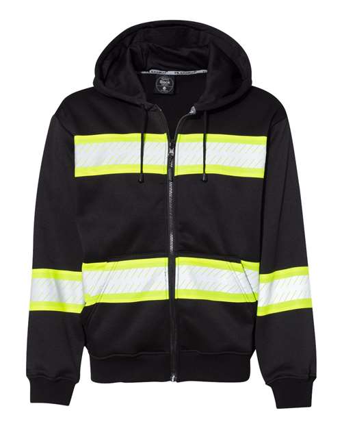 Men's EV Series® Enhanced Visibility Full-Zip Hooded Sweatshirt - B310-313